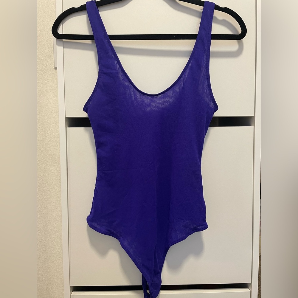 Purple  One Piece stretch bodysuit!!
